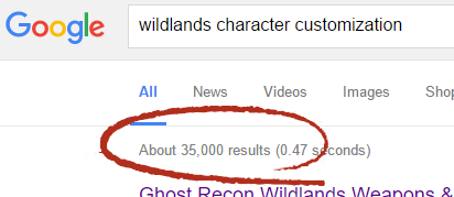 wildlands character customization