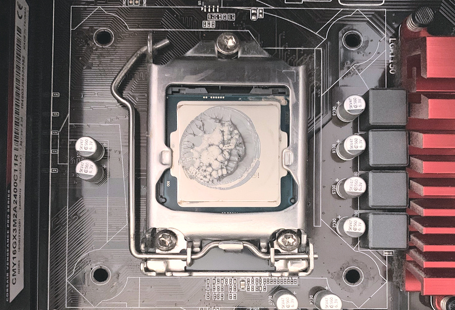 too much thermal paste